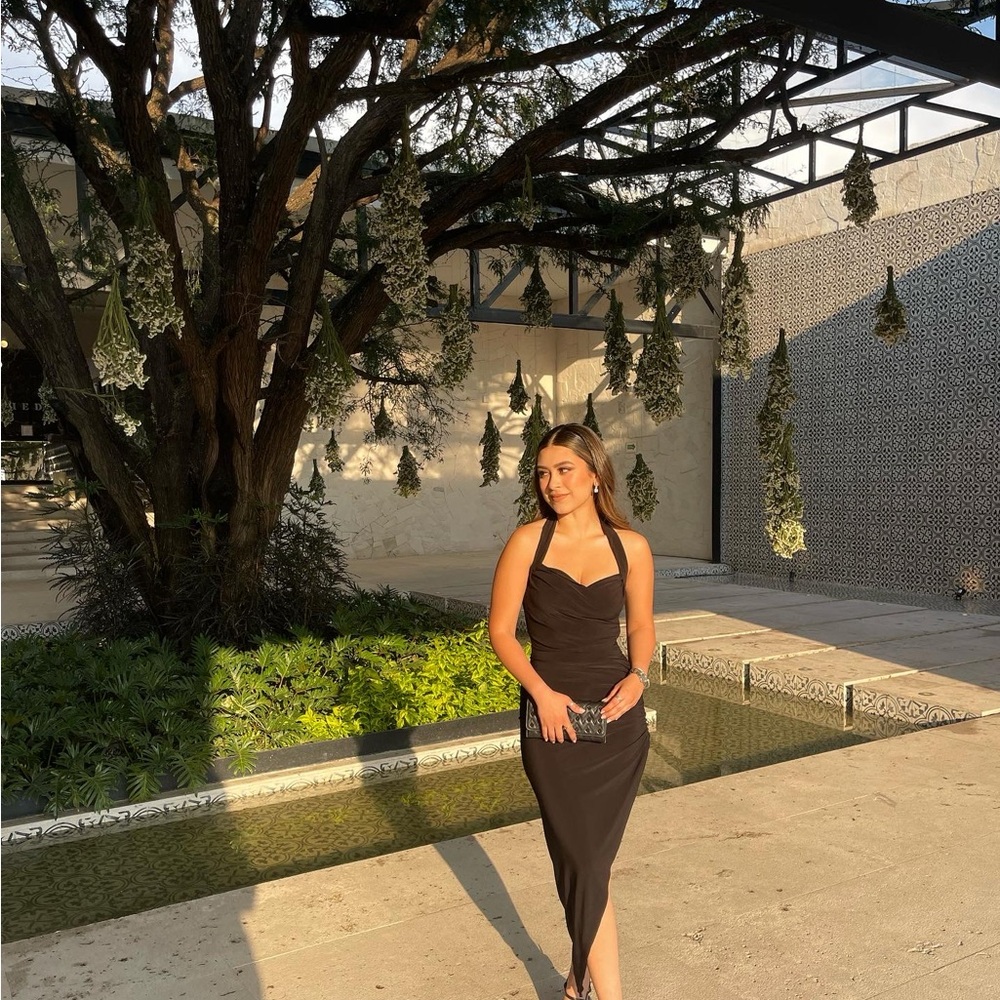 Norma Kamali Black Midi Dress